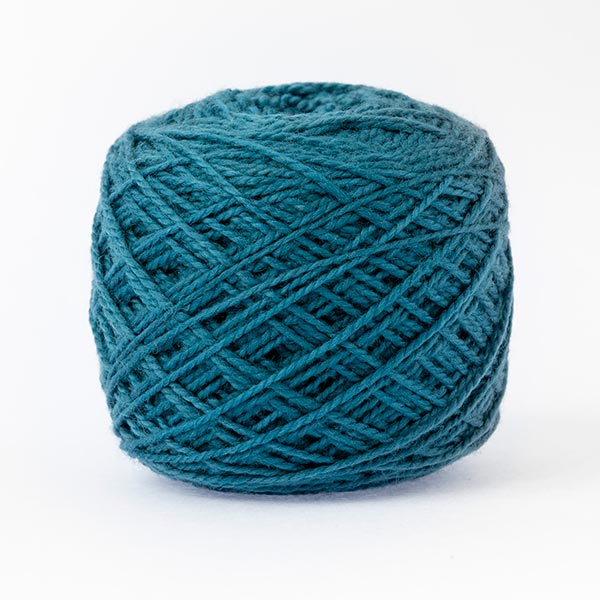 Deep green blue wool 100% merino first moon