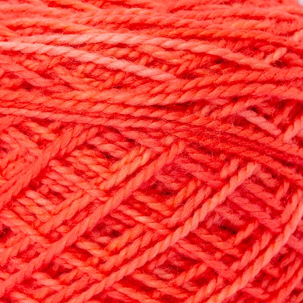 karoo moon first moon coral red colour merino wool texture detail