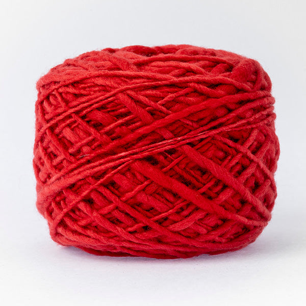 100% merino wool bright red colour wool