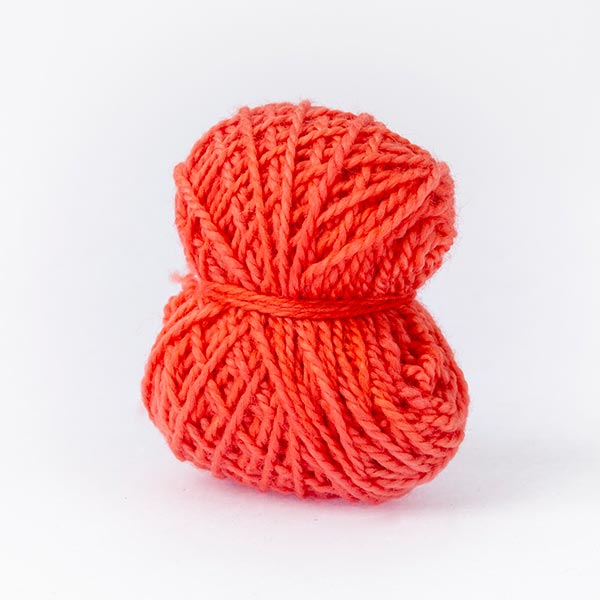 Coral red mini moon merino wool