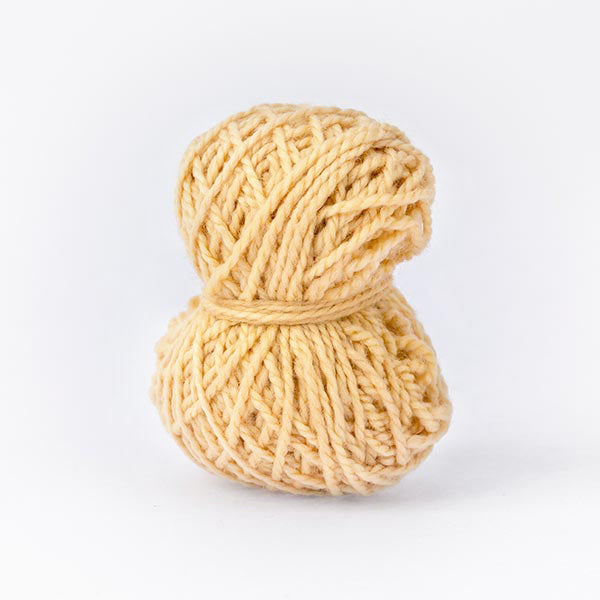 Cream yellow mini ball of wool