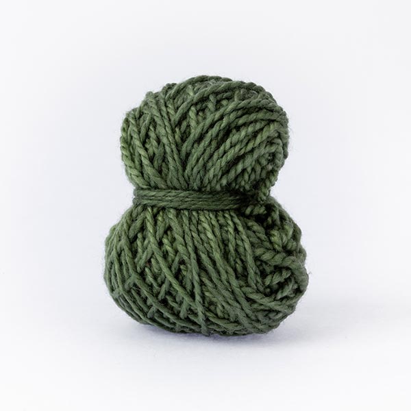 mini moon dark green small ball wool