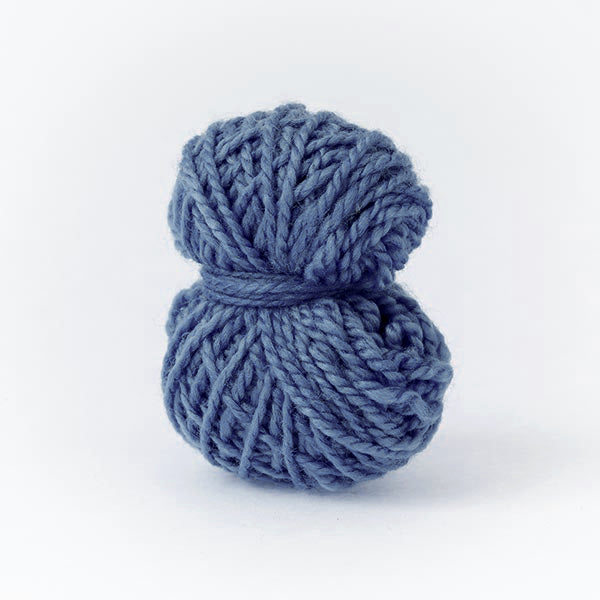 mini moon navy dark blue balls of wool merino