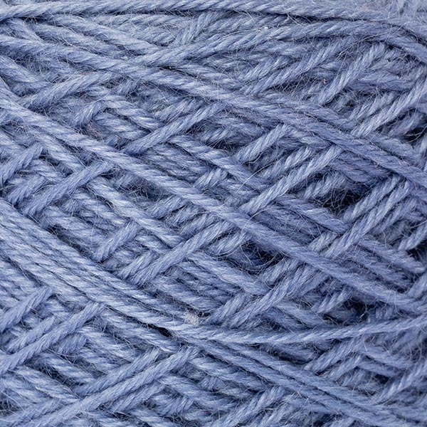 wool blend dull blue colour ball of yarn texture detail
