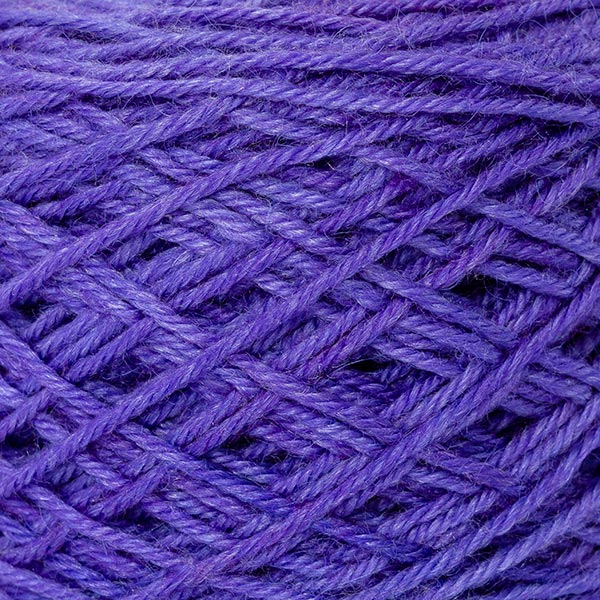 wool blend bright purple colour ball of yarn texture detail