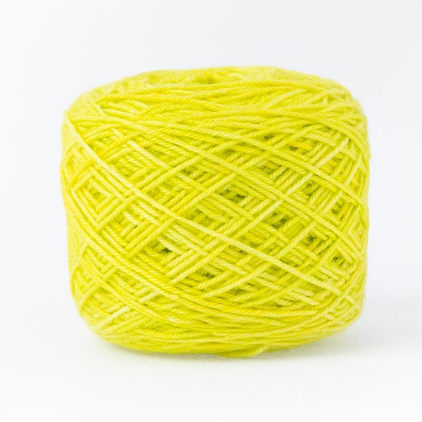 Lime green mixed moon wool blend