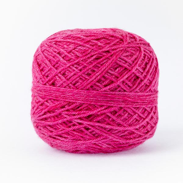 wool blend bright pink colour ball of yarn