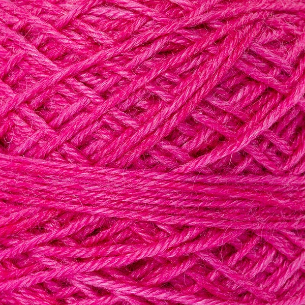 wool blend bright pink colour ball of yarn texture detail