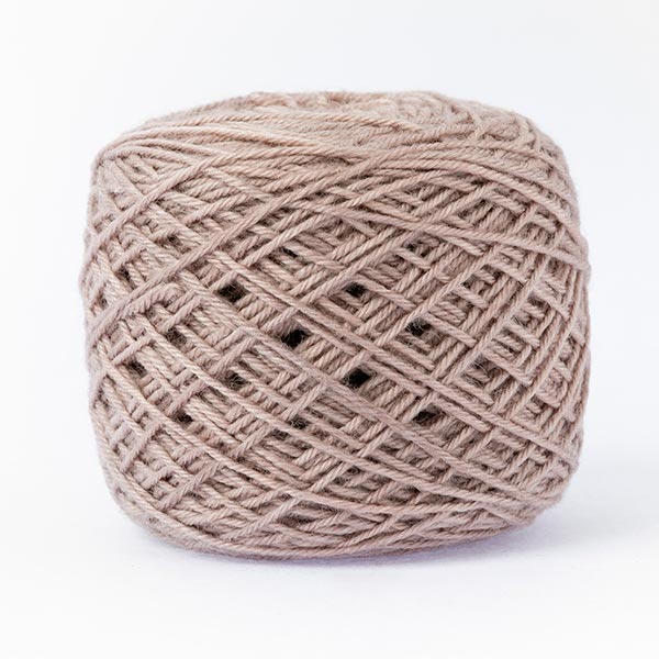 wool blend stone neutral colour ball of yarn