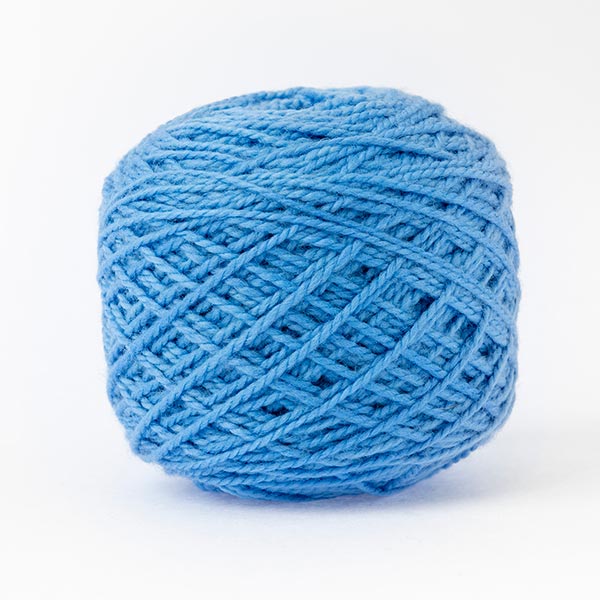 blue wool, bright bold colour merino wool