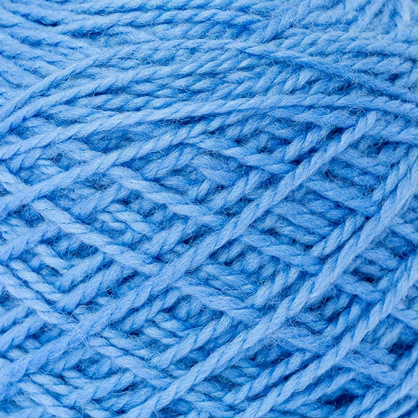 blue wool, bright bold colour hand-dyed merino