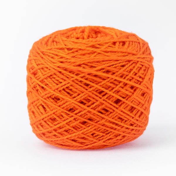 karoo moon 100% merino wool fuzzy orange colour wool