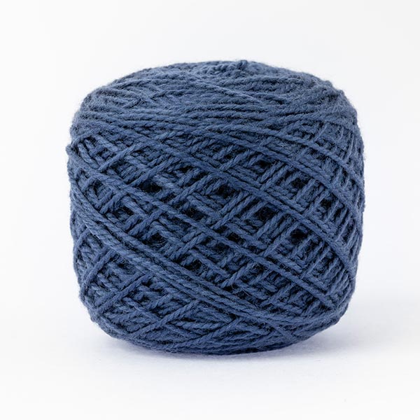 First Moon, deep blue wool ball