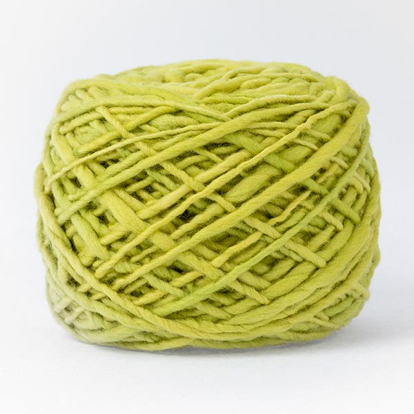 100% merino wool bright lime green colour