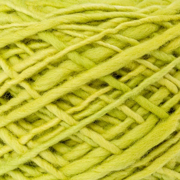 100% merino wool bright lime green wool texture detail