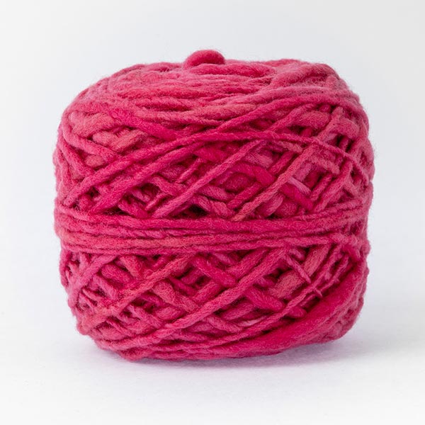 100% merino wool pink colour ball of yarn