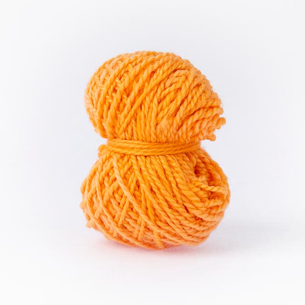 Peach orange mini moon merino wool