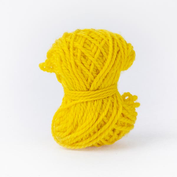 Bright summer yellow mini moon wool