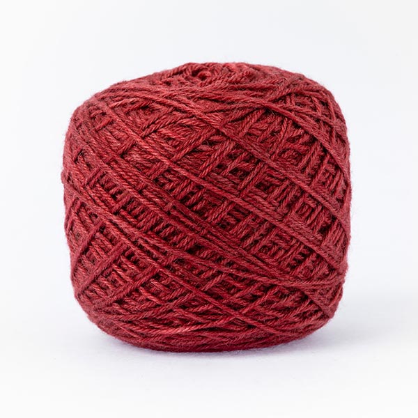 Burgundy red mixed moon wool blend yarn