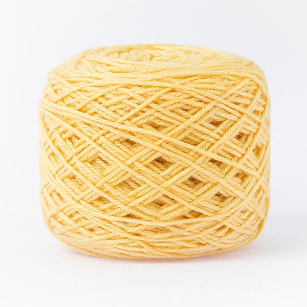 Butter yellow mixed moon wool blend yarn