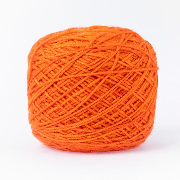 Glow orange mixed moon wool blend yarn