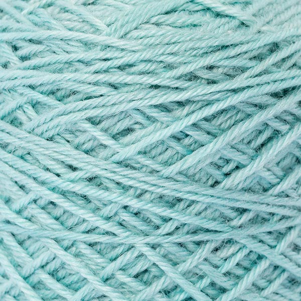 wool blend light blue colour ball of yarn texture detail