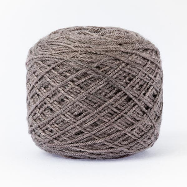 wool blend stone neutral colour ball of yarn