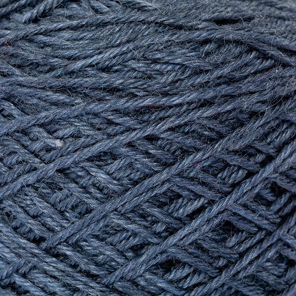 wool blend dull blue colour ball of yarn texture detail