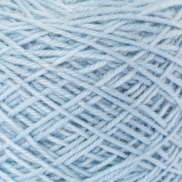wool blend light blue colour ball of yarn texture detail