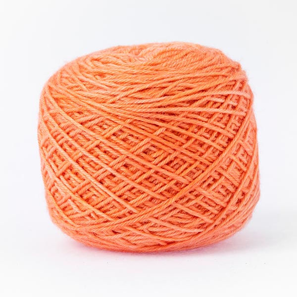 Vintage orange mixed moon wool blend yarn