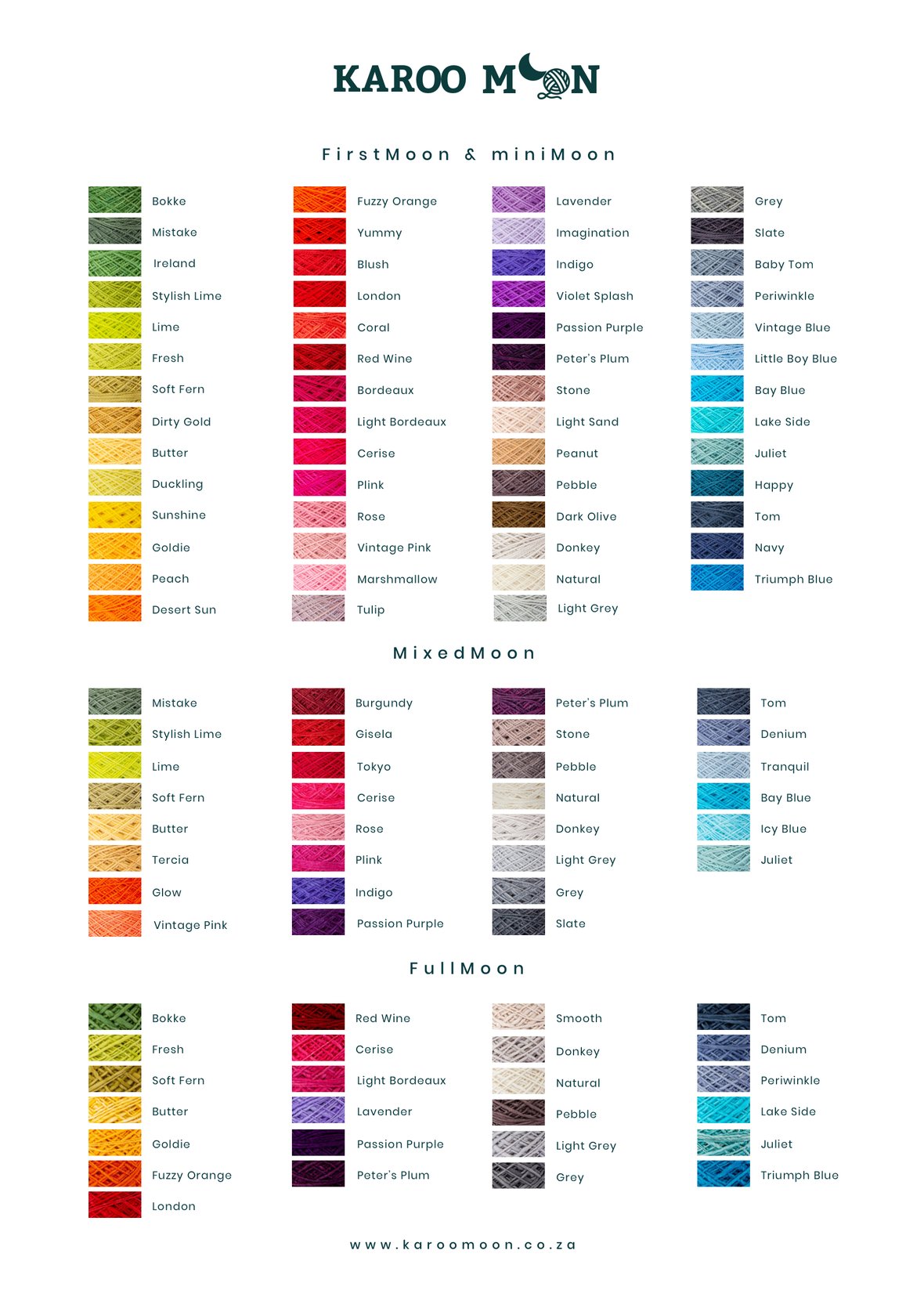 Colour Chart